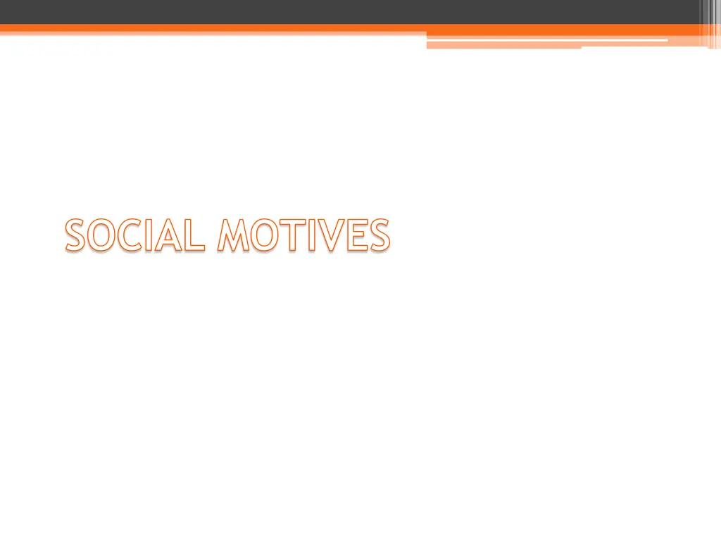 social motives