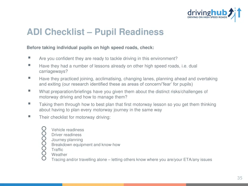 adi checklist pupil readiness