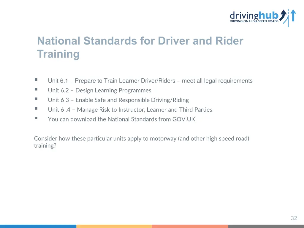 national standards for driver and rider training