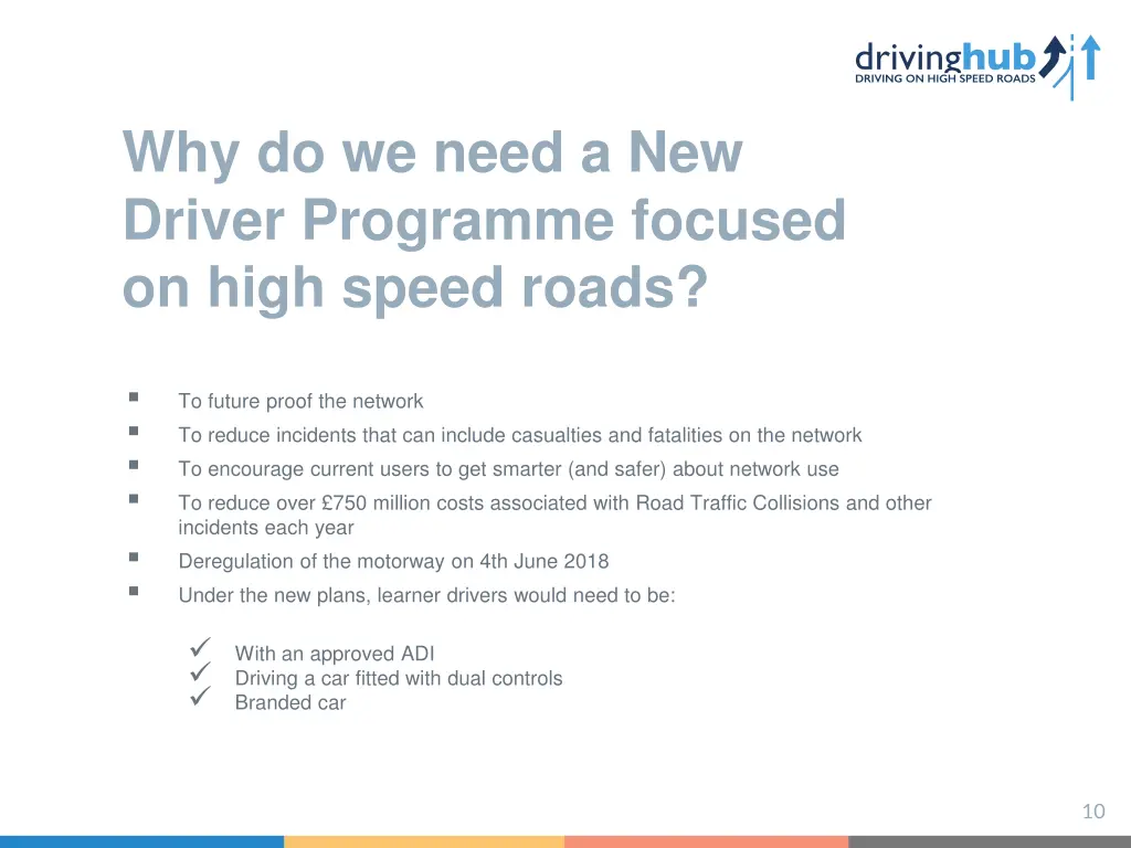 why do we need a new driver programme focused