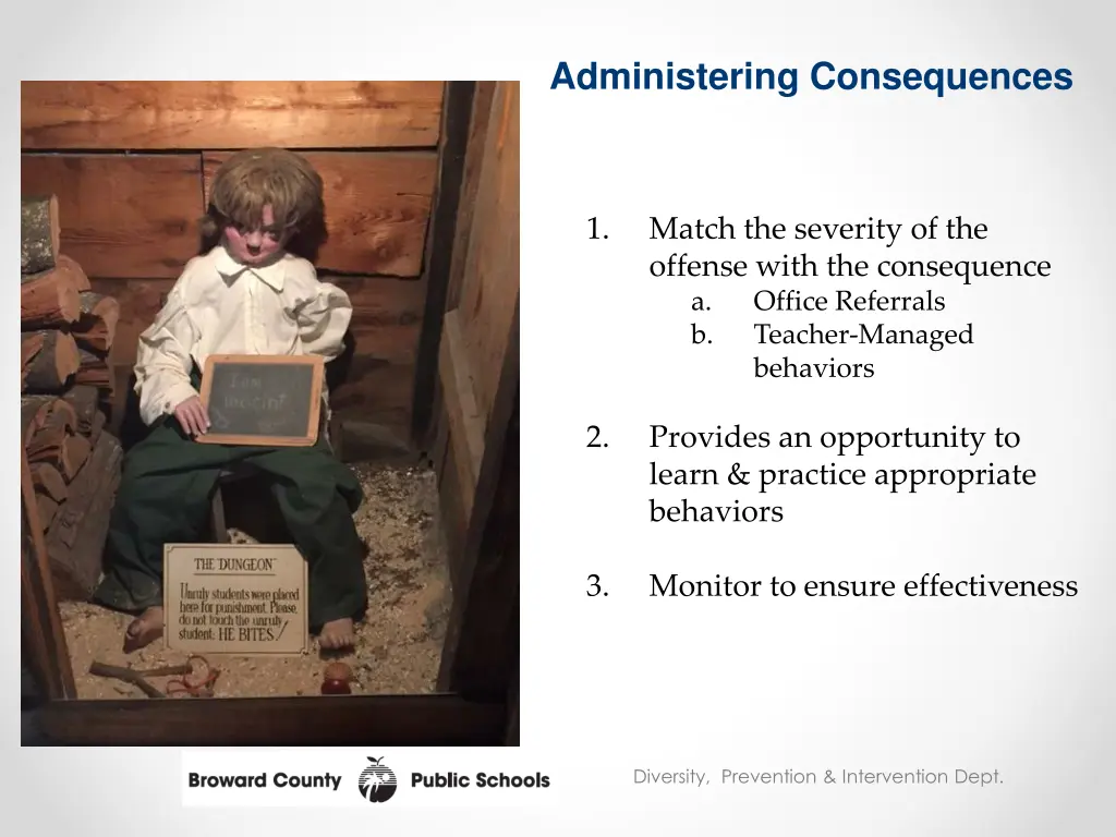 administering consequences