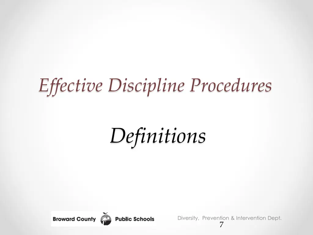 effective discipline procedures 1