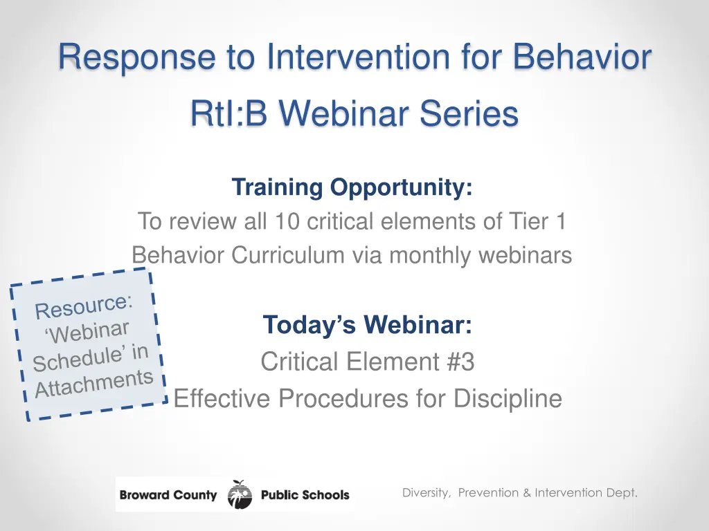 response to intervention for behavior