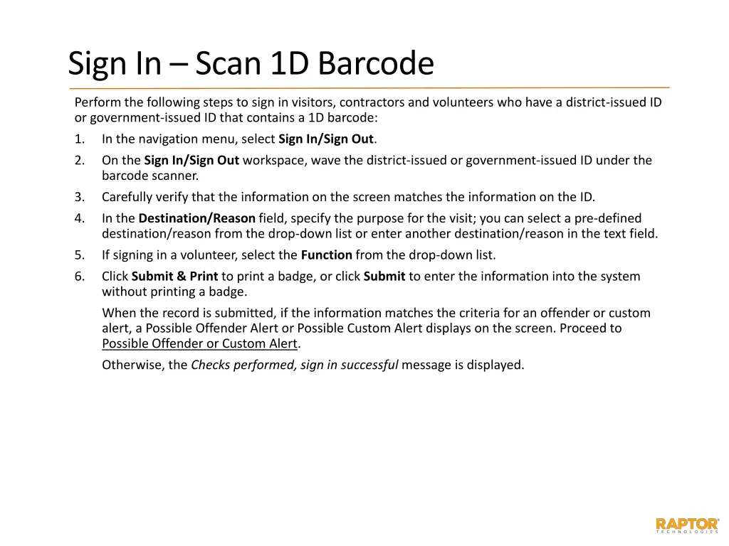 sign in scan 1d barcode