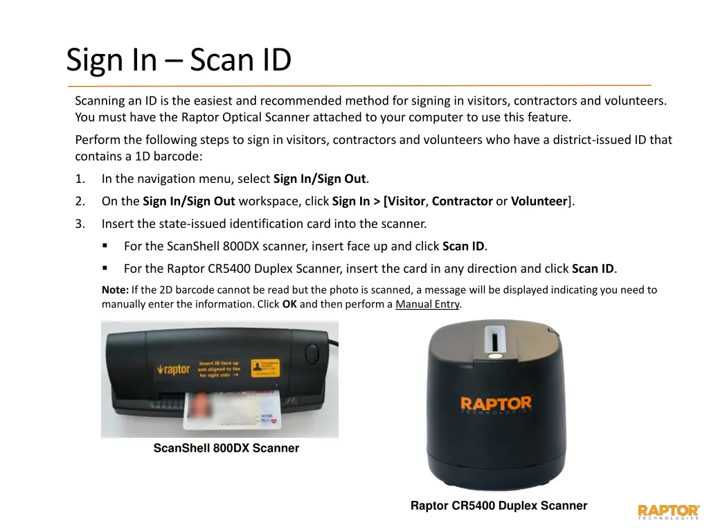 sign in scan id