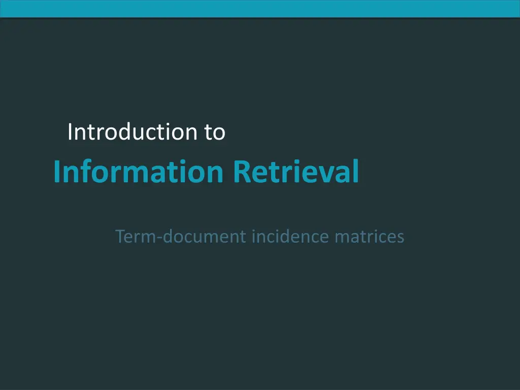 introduction to information retrieval 5