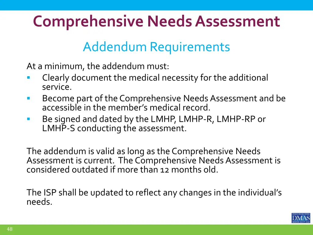 comprehensive needs assessment 29