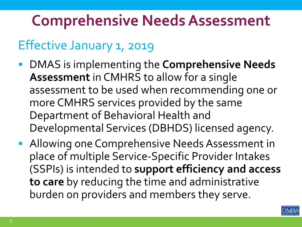 comprehensive needs assessment