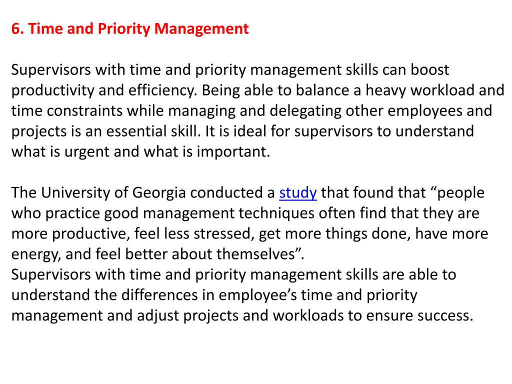 6 time and priority management