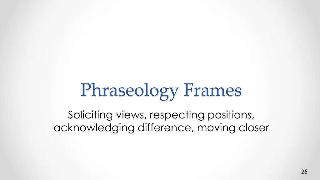 phraseology frames