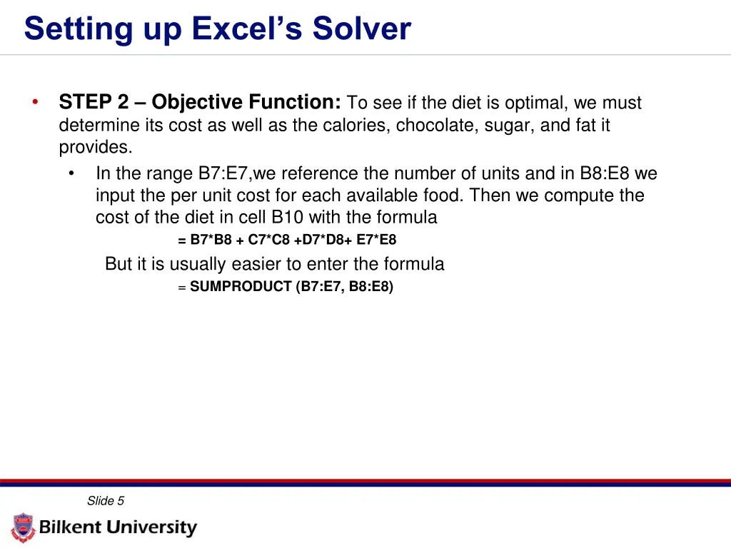 setting up excel s solver 1