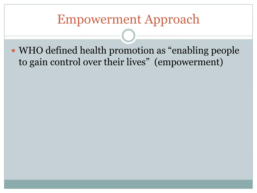 empowerment approach