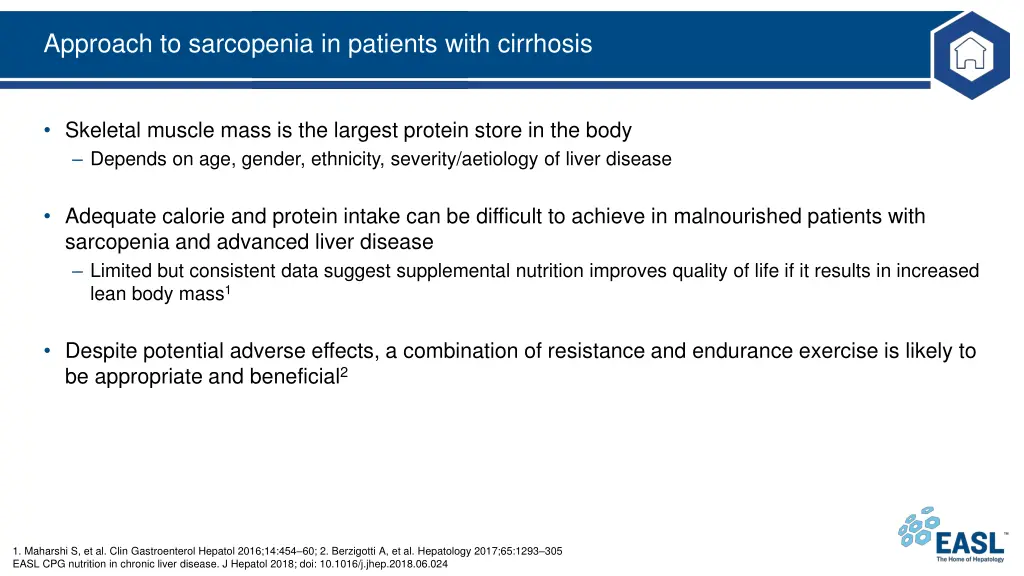 approach to sarcopenia in patients with cirrhosis