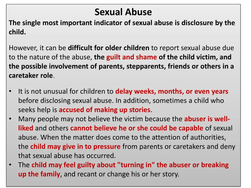 sexual abuse