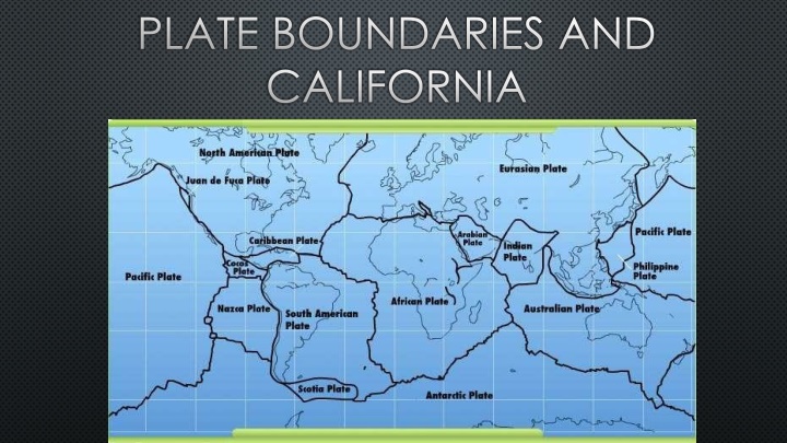 plate boundaries and california