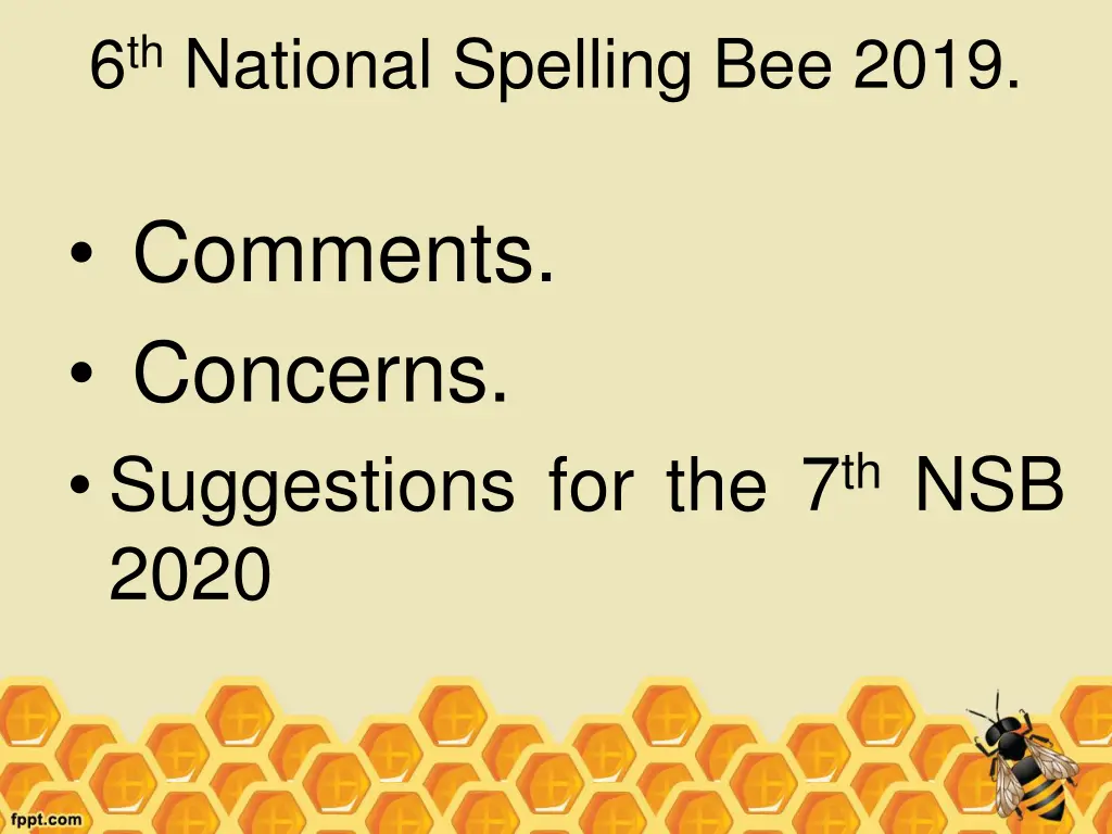 6 th national spelling bee 2019