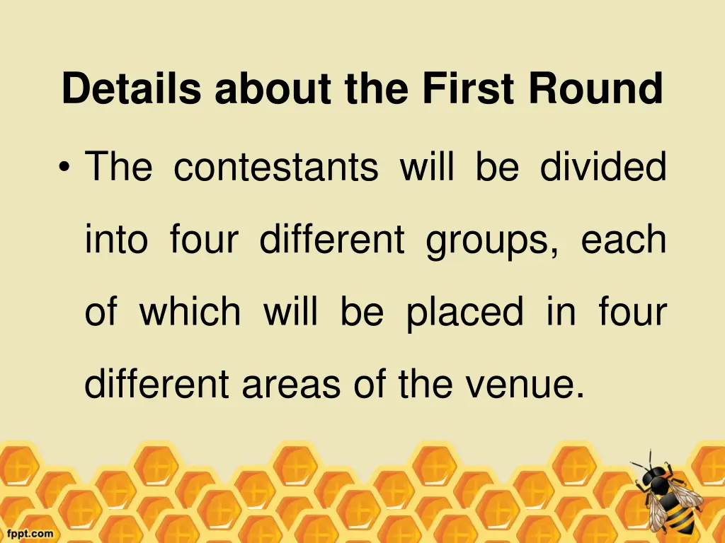 details about the first round