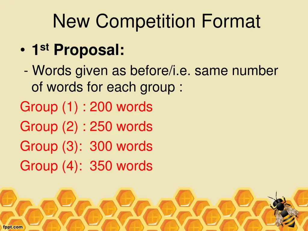 new competition format