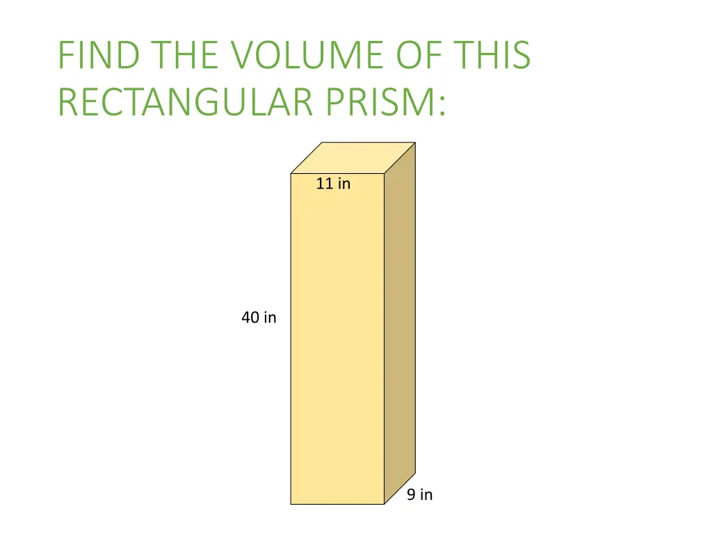 find the volume of this rectangular prism 2