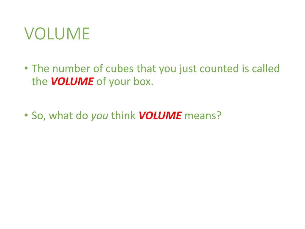 volume