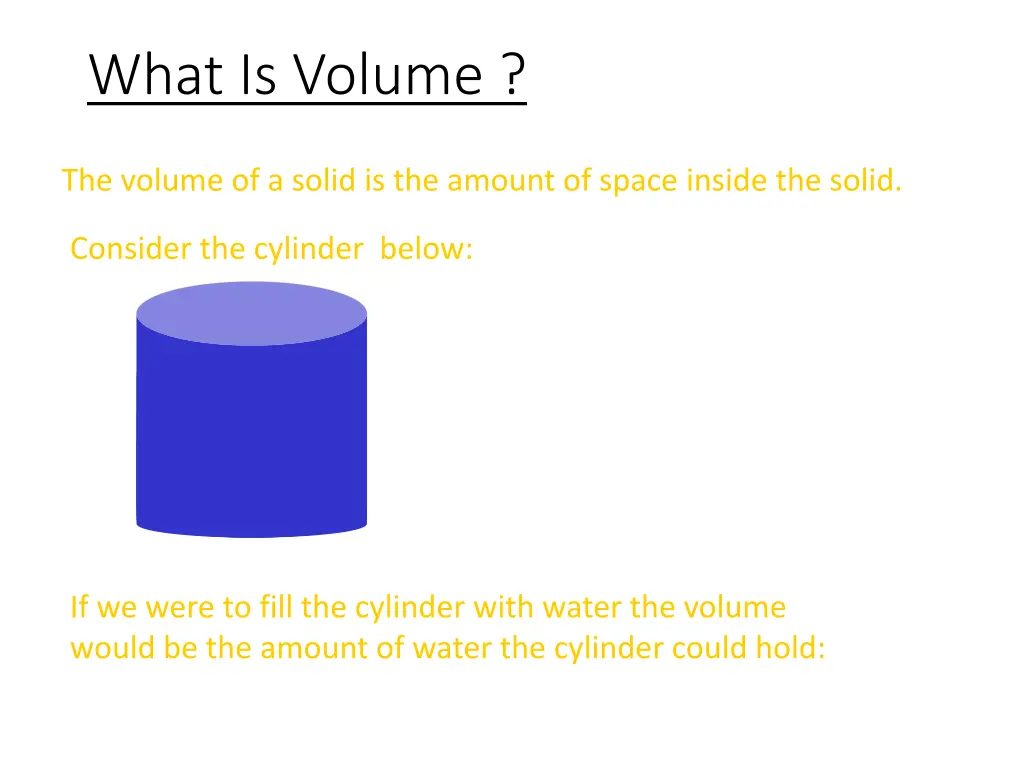 what is volume