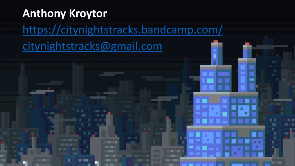 anthony kroytor https citynightstracks bandcamp