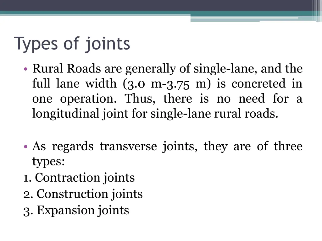 types of joints