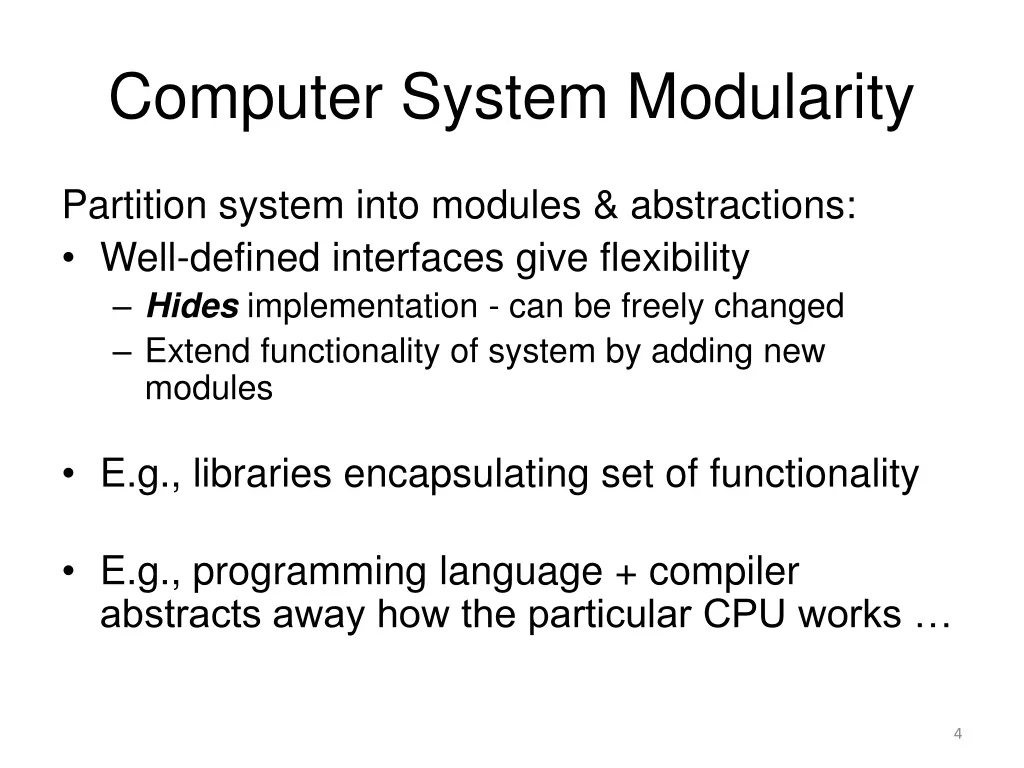 computer system modularity