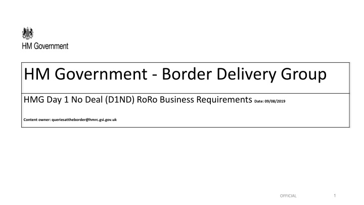 hm government border delivery group