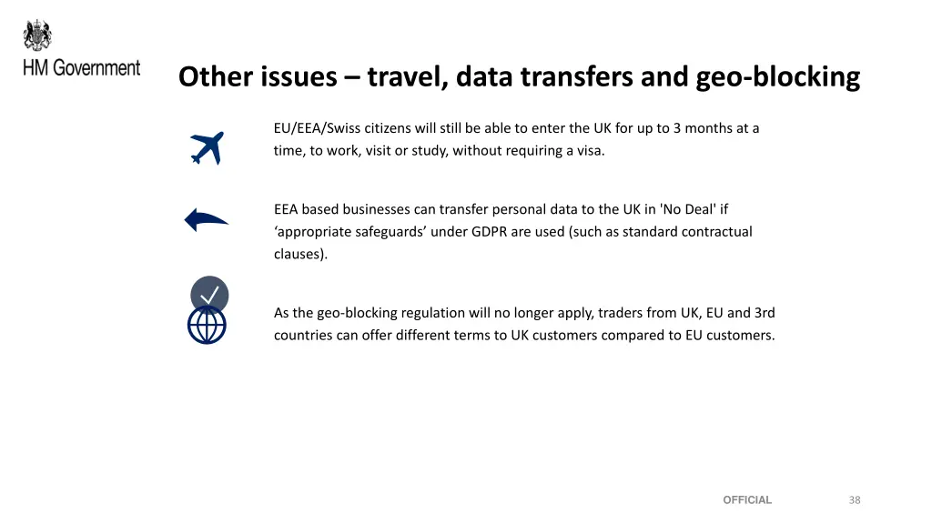 other issues travel data transfers