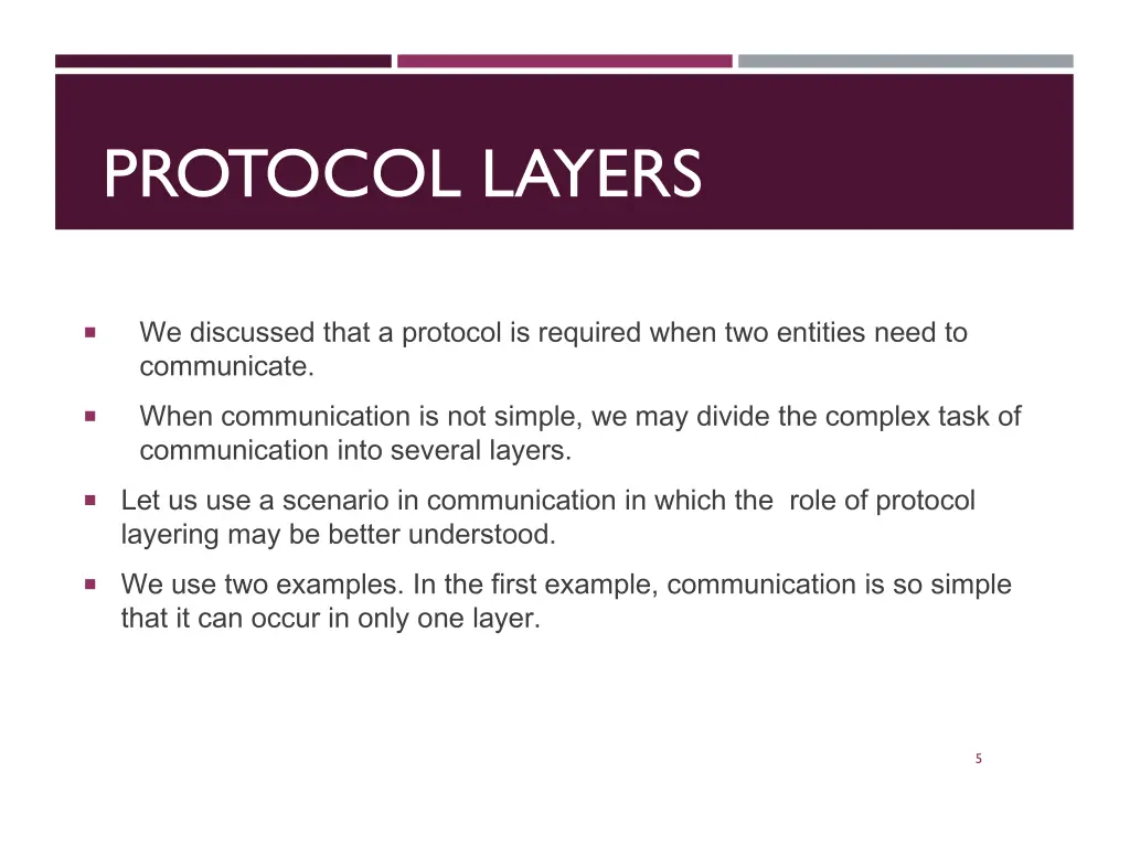 protocol layers