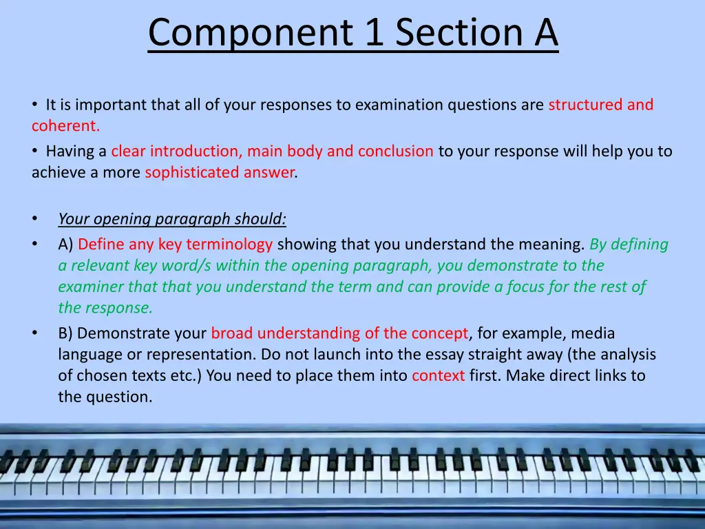 component 1 section a 1