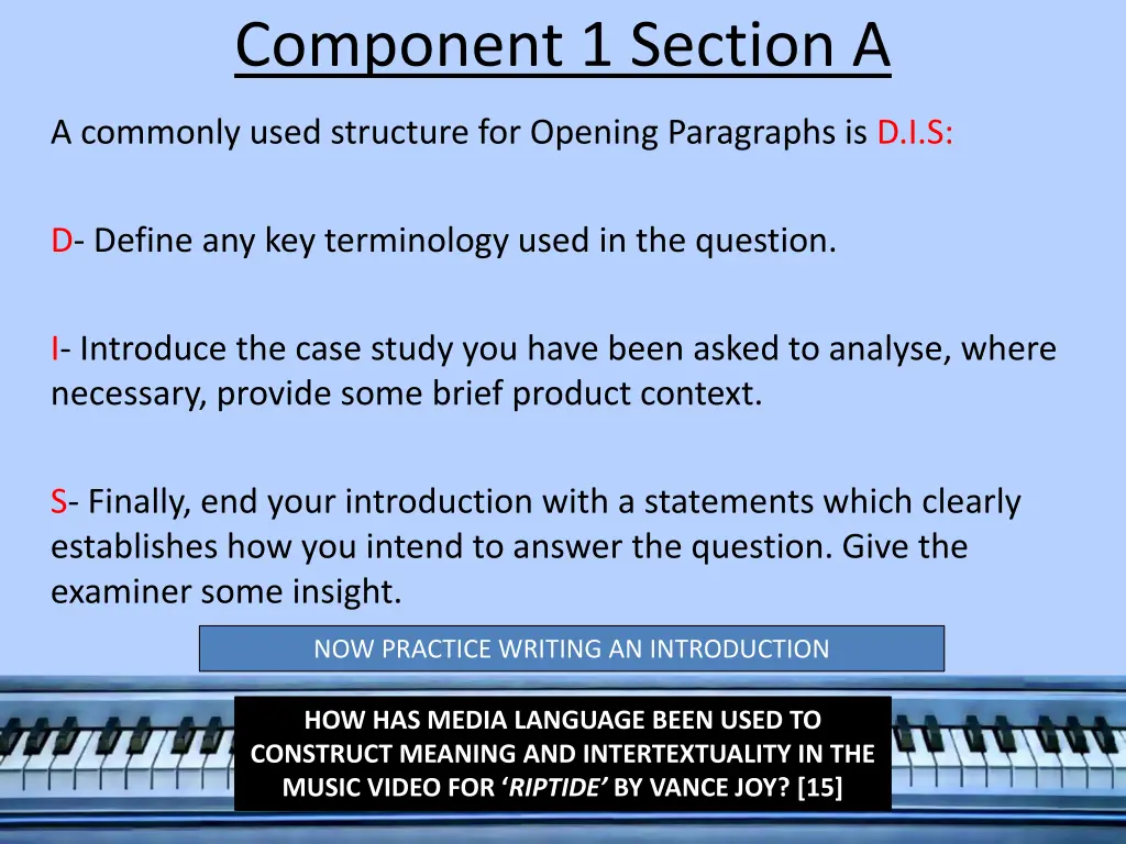 component 1 section a 2