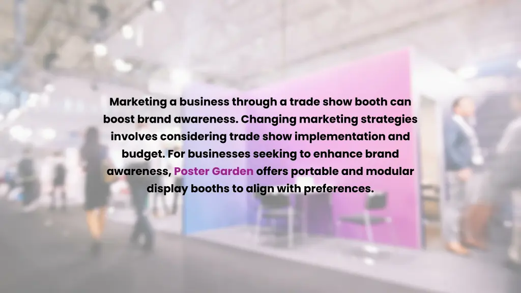 marketing a business through a trade show booth