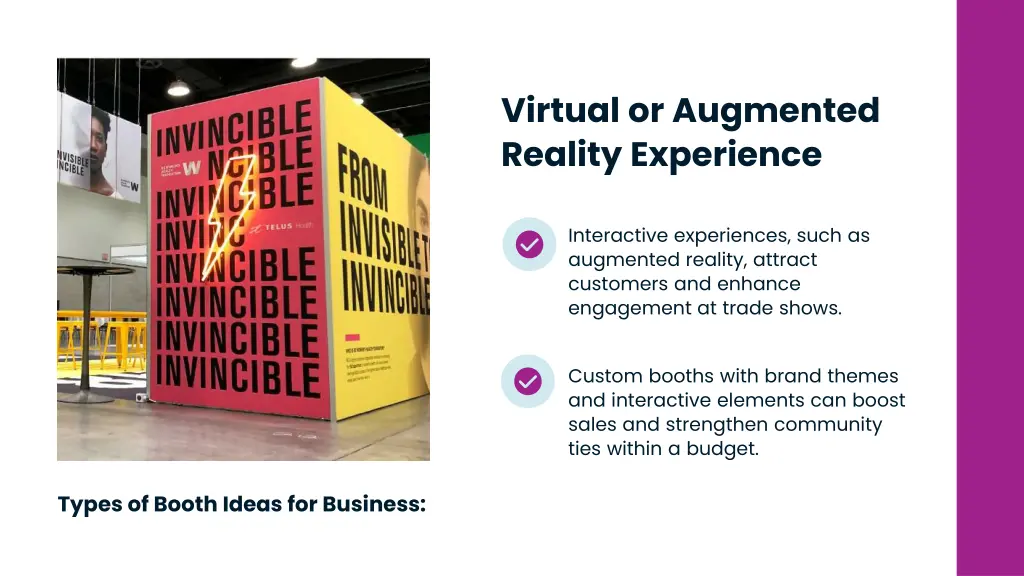 virtual or augmented reality experience