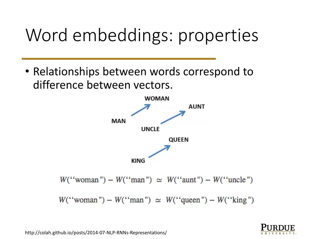 word embeddings properties