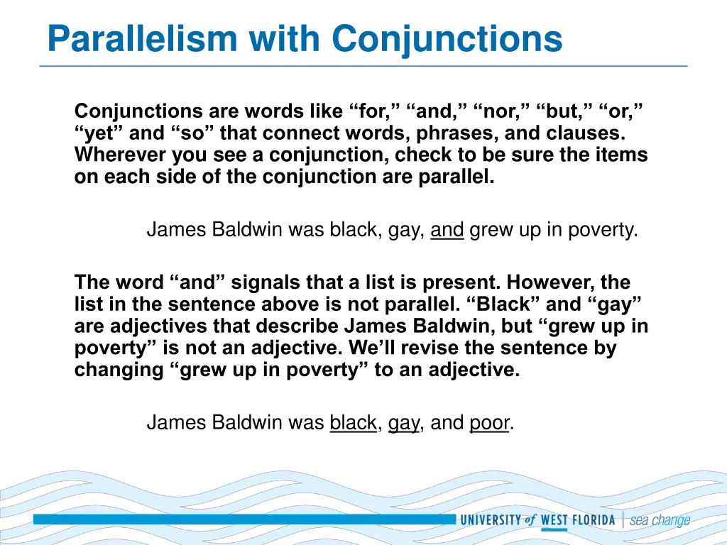 parallelism with conjunctions