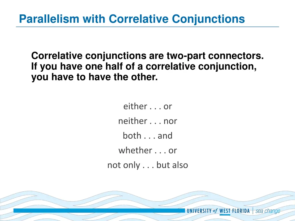 parallelism with correlative conjunctions