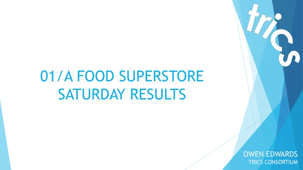 01 a food superstore saturday results