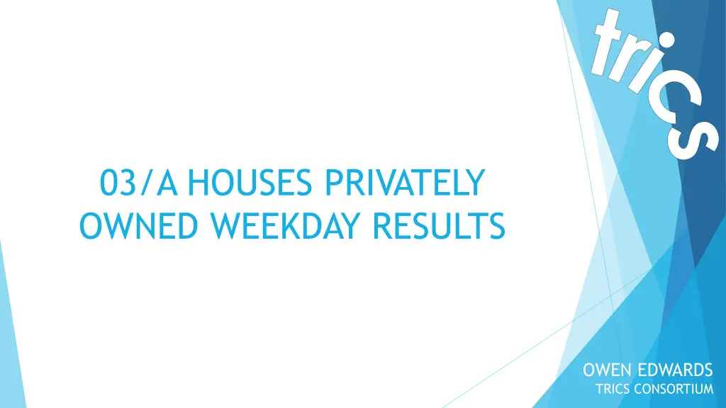 03 a houses privately owned weekday results