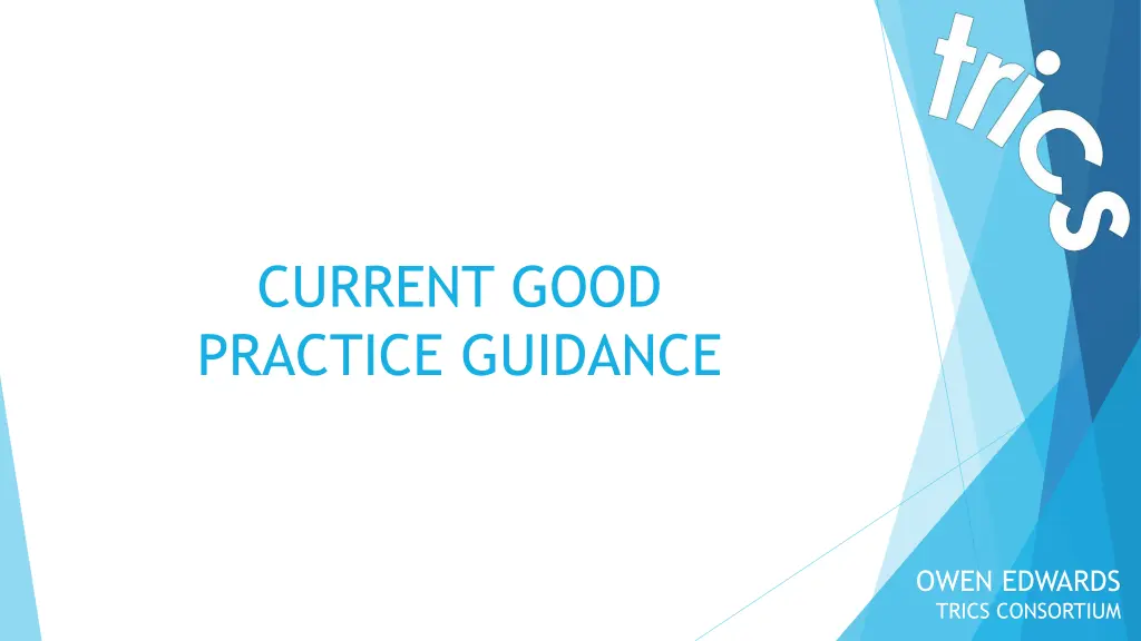 current good practice guidance