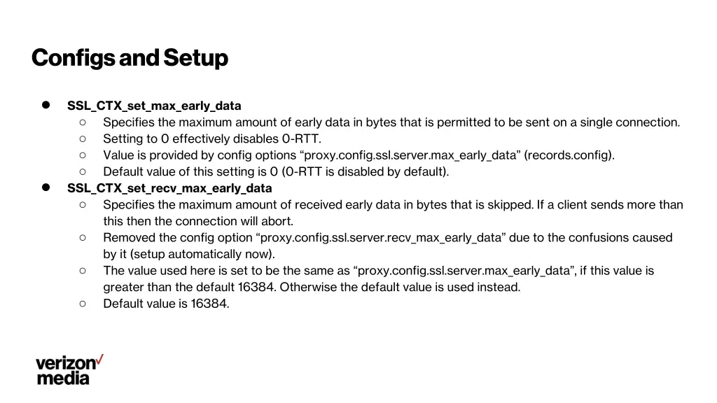 configs and setup