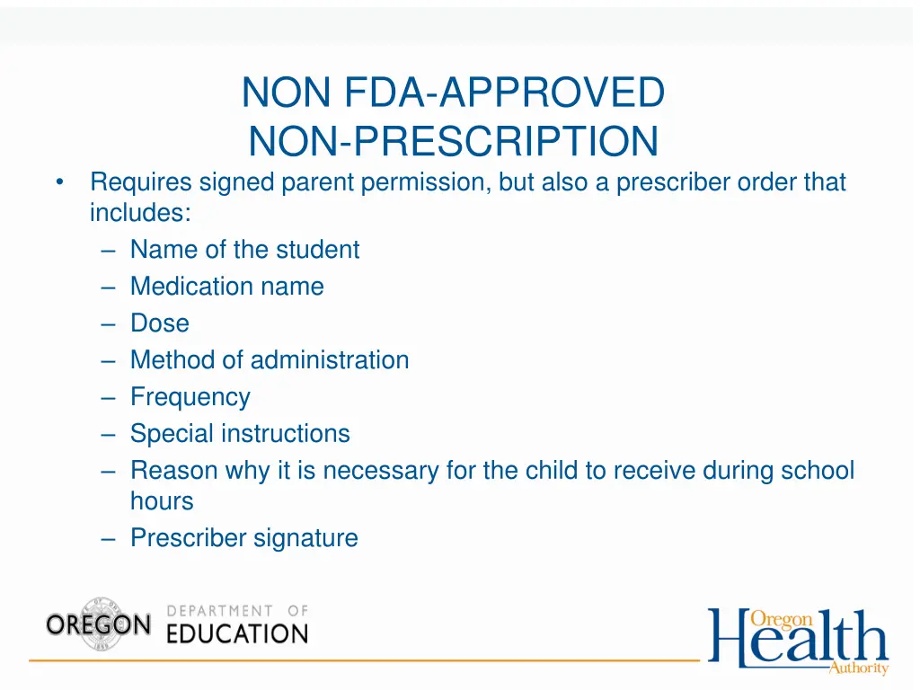 non fda approved non prescription requires signed