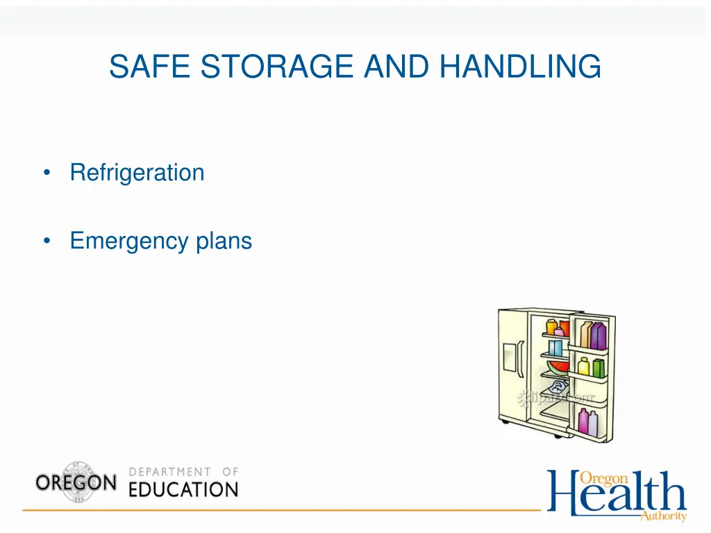 safe storage and handling