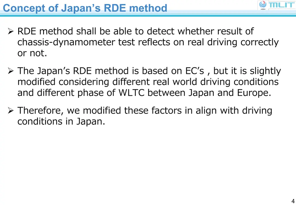 concept of japan s rde method