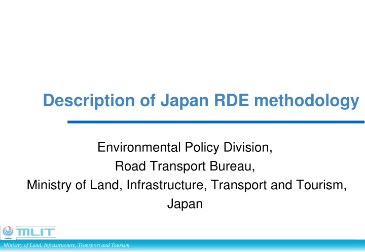 description of japan rde methodology