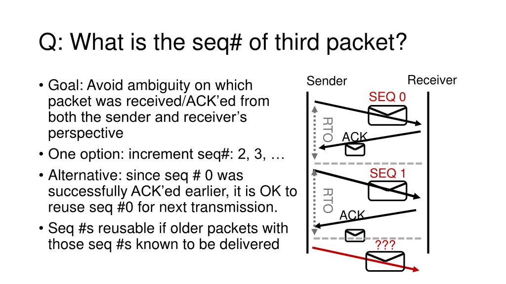 q what is the seq of third packet