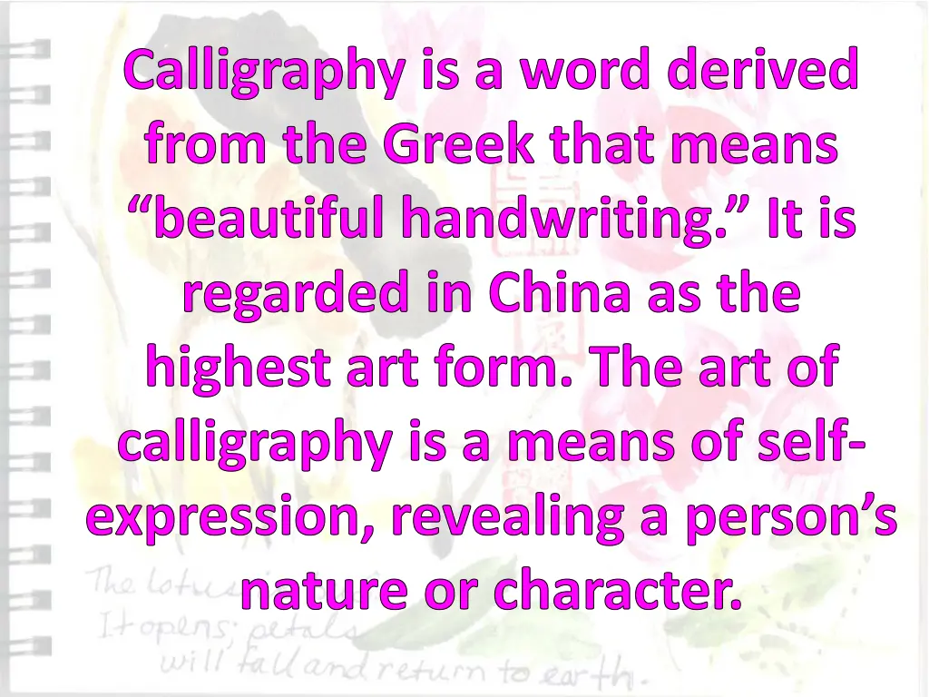 calligraphy is a word derived from the greek that