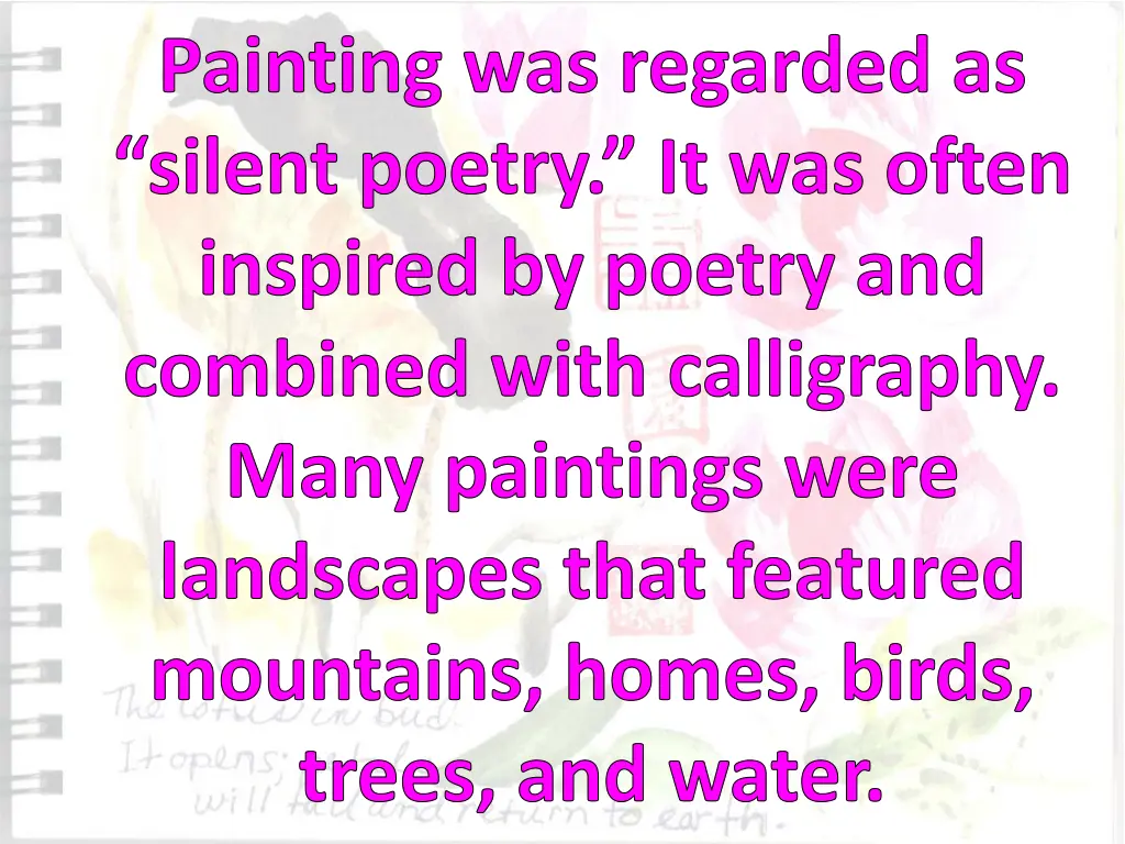 painting was regarded as silent poetry