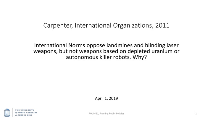 carpenter international organizations 2011